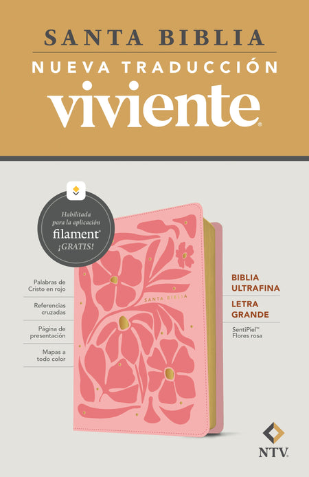 Biblia ultrafina NTV, letra grande con Filament by Tyndale