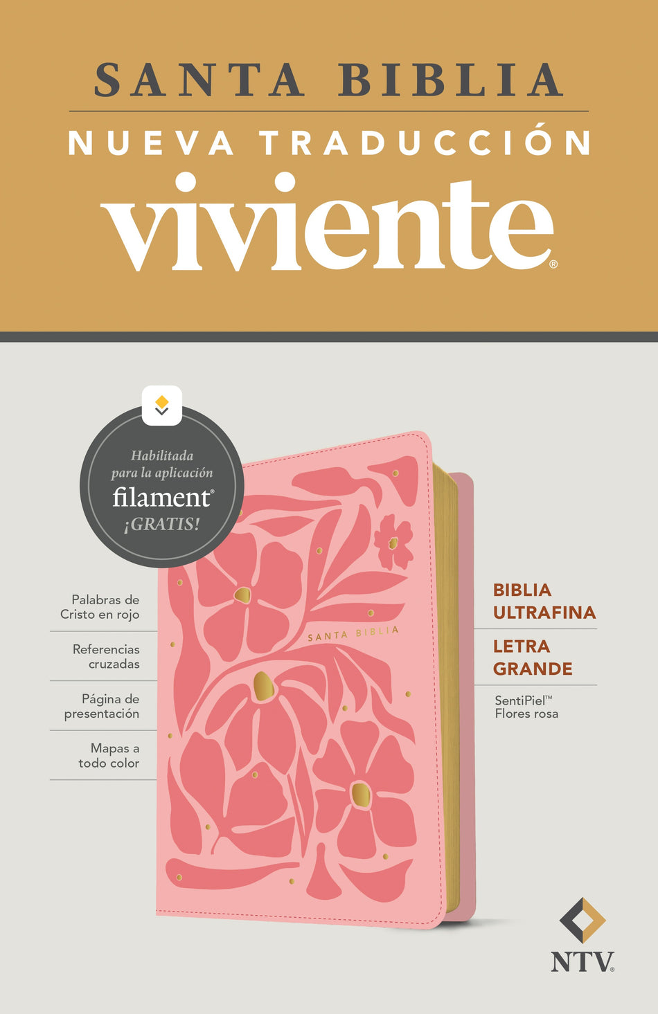 Biblia ultrafina NTV, letra grande con Filament by Tyndale