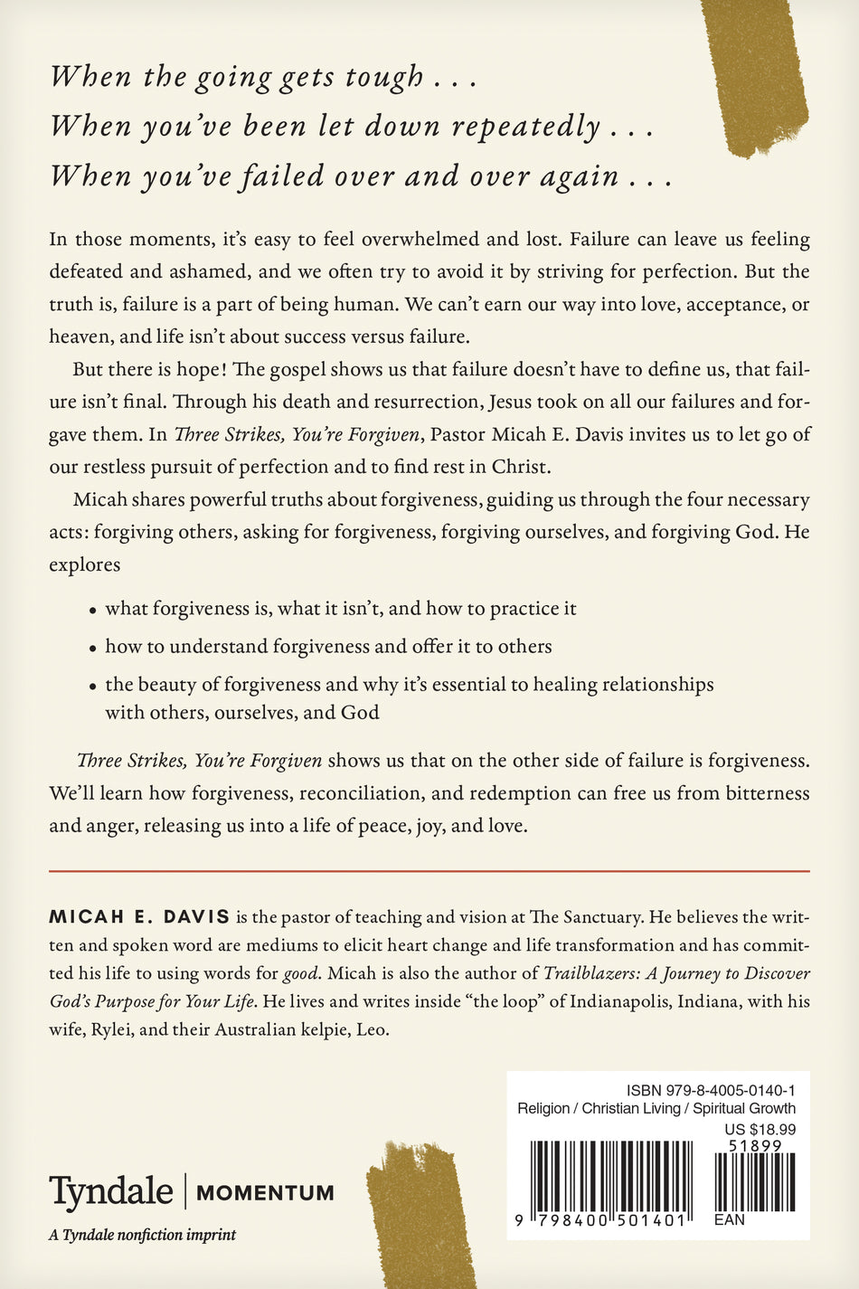 Three Strikes, You're Forgiven by Tyndale, product view 2