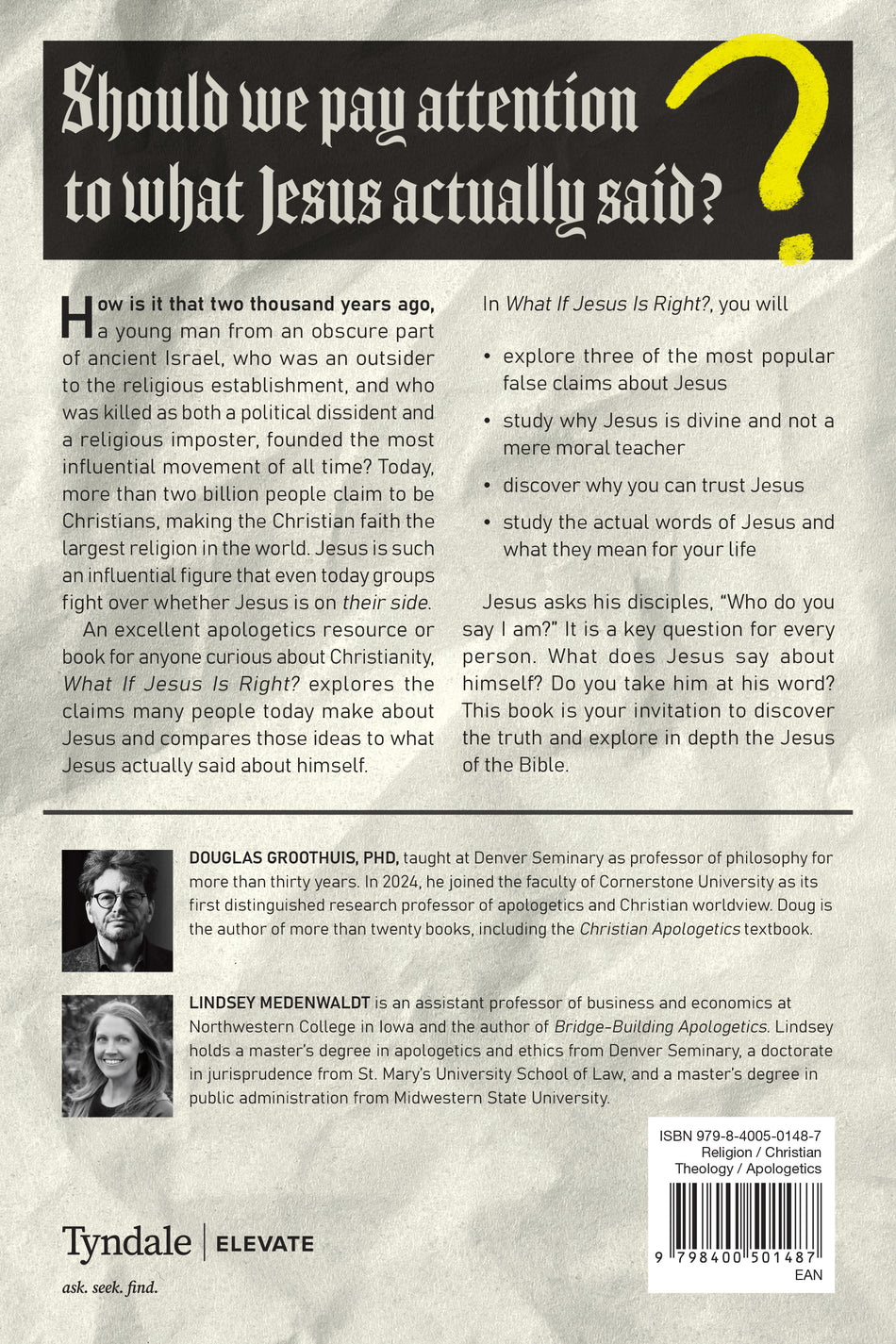 What If Jesus Is Right? by Tyndale, product view 2