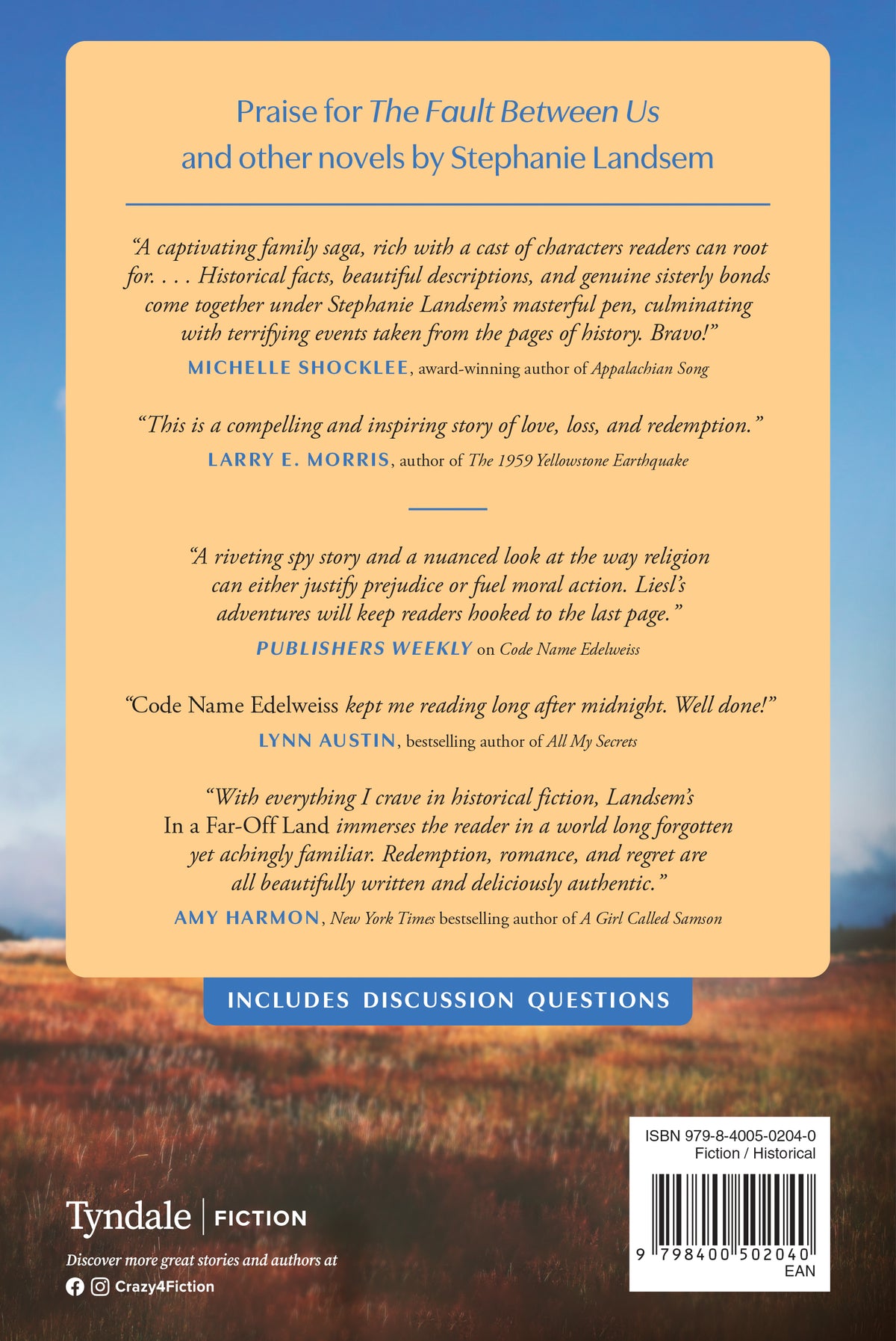 The Fault Between Us by Tyndale, product view 2