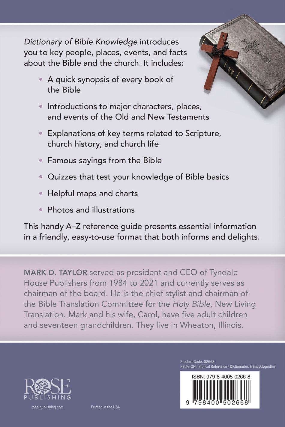 Dictionary of Bible Knowledge by Tyndale, product view 2