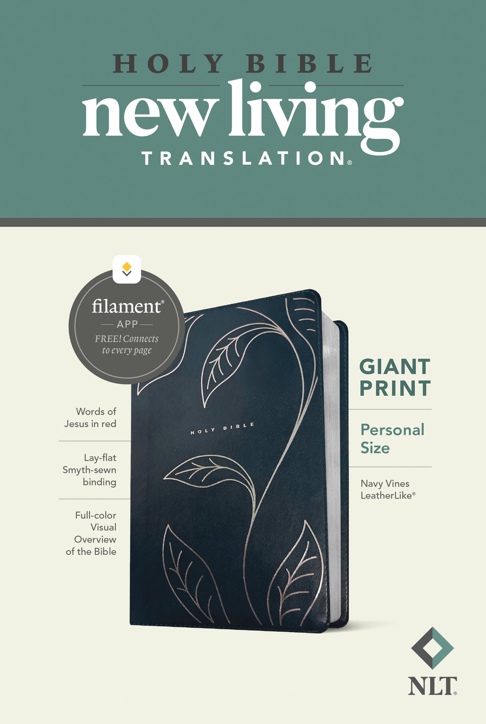 NLT Personal Size | Giant Print | Filament Enabled | Individual or Case of 16 by Tyndale