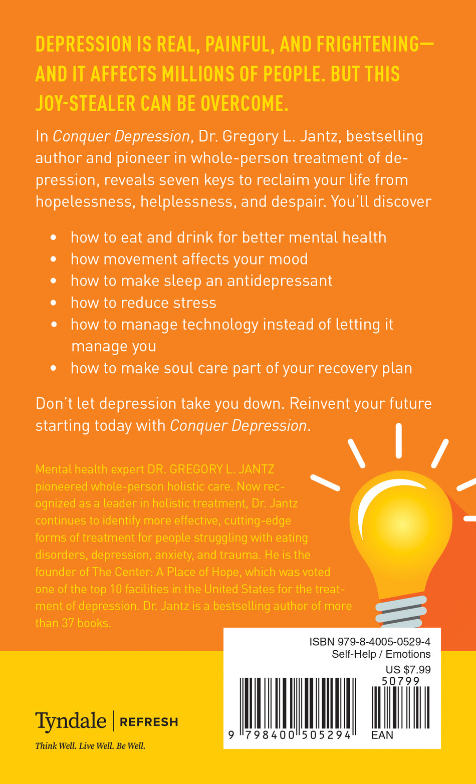 Conquer Depression by Tyndale, product view 2