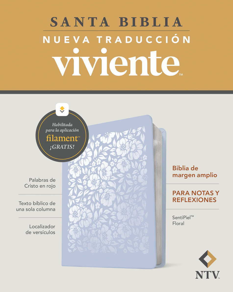 Biblia de margen amplio NTV con Filament by Tyndale