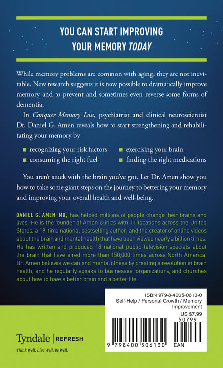 Conquer Memory Loss by Tyndale, product view 2
