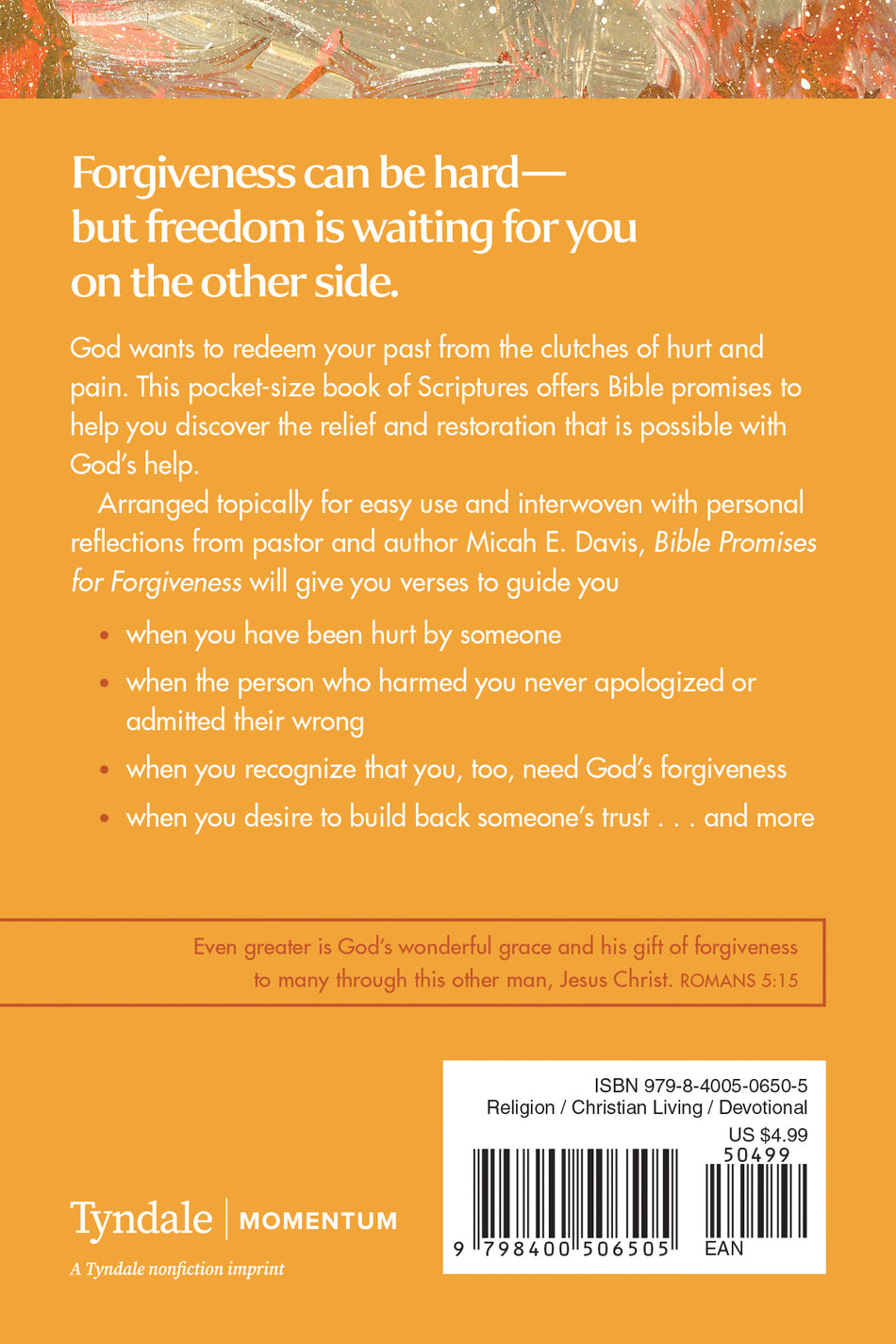 Bible Promises for Forgiveness | Single or Case of 88 by Tyndale, product view 2