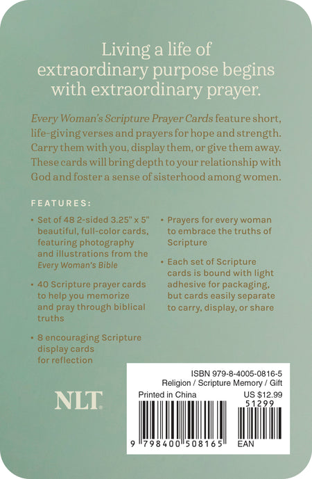 Every Woman’s Scripture Prayer Cards by Tyndale, product view 2