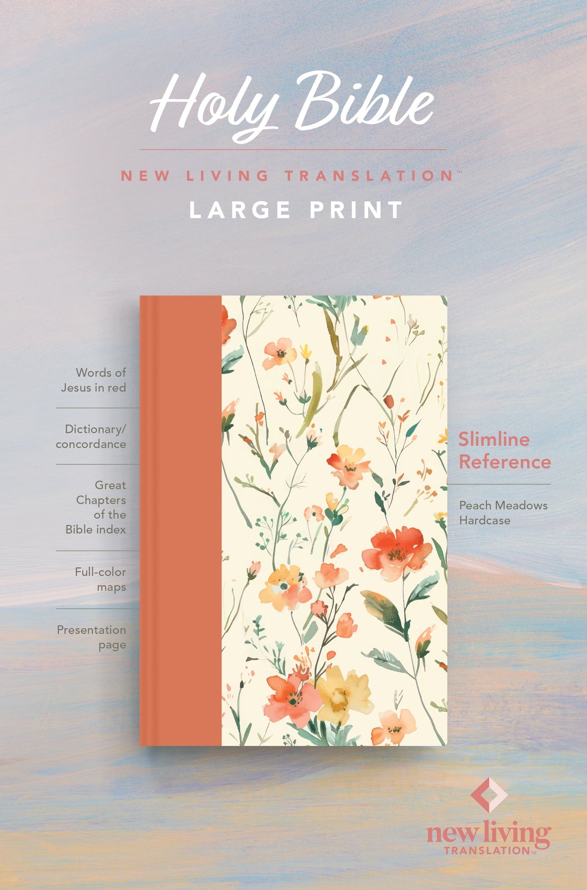 NLT Large Print Slimline Reference Bible by Tyndale