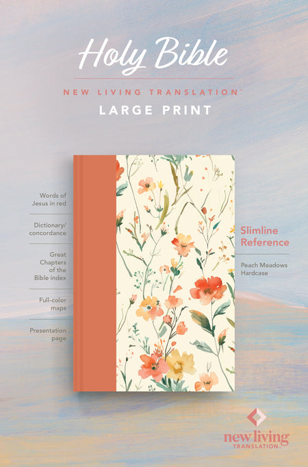 NLT Large Print Slimline Reference Bible by Tyndale