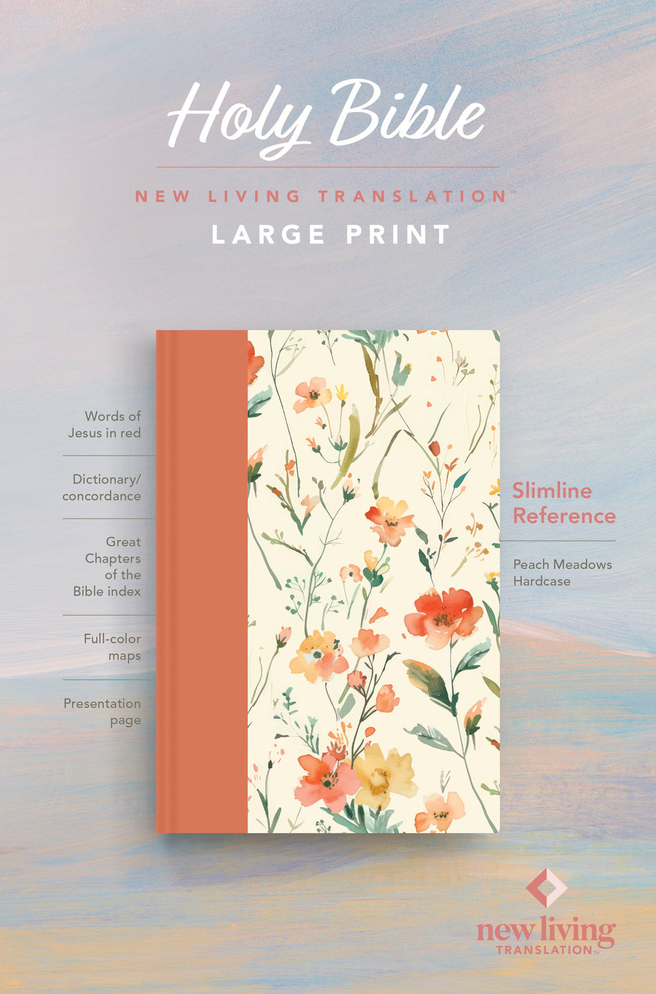 NLT Large Print Slimline Reference Bible by Tyndale