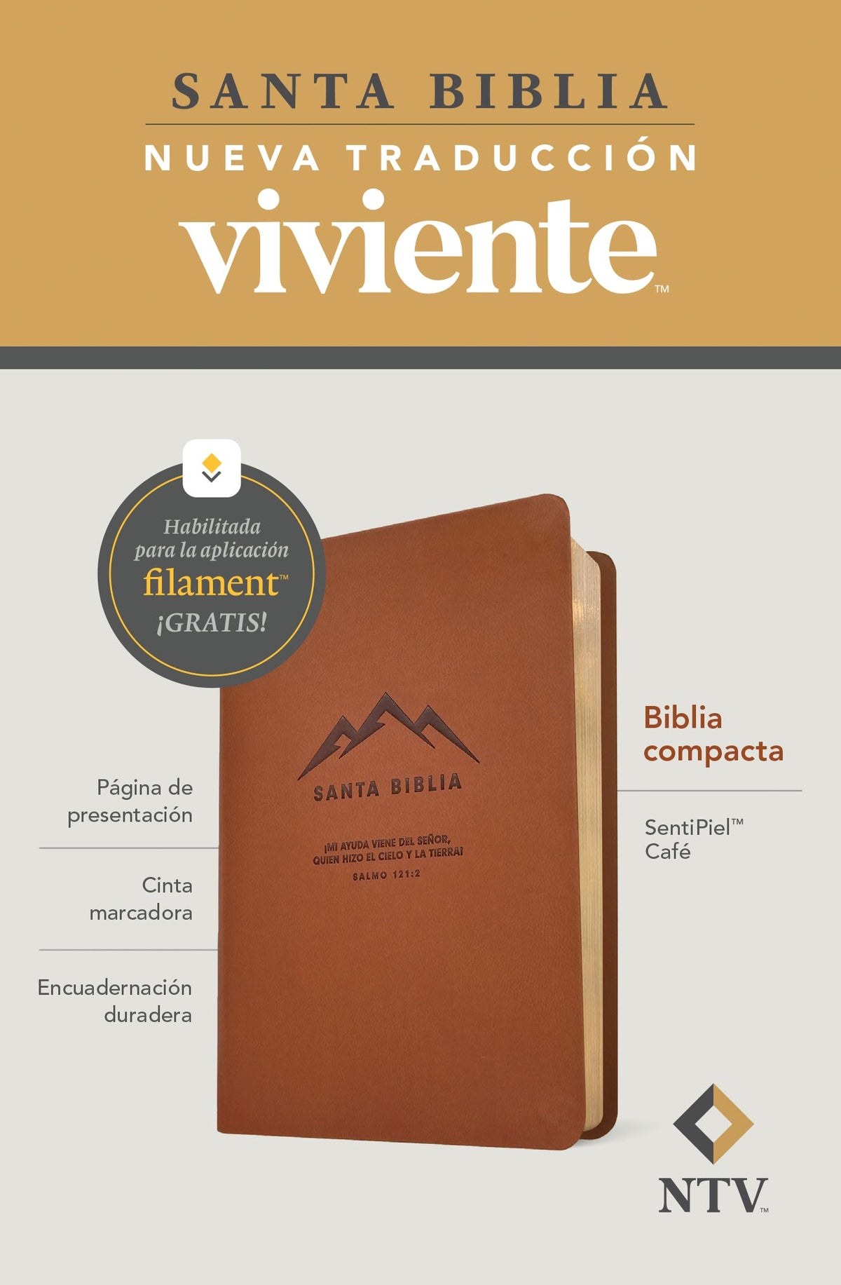 Biblia compacta NTV, con Filament by Tyndale