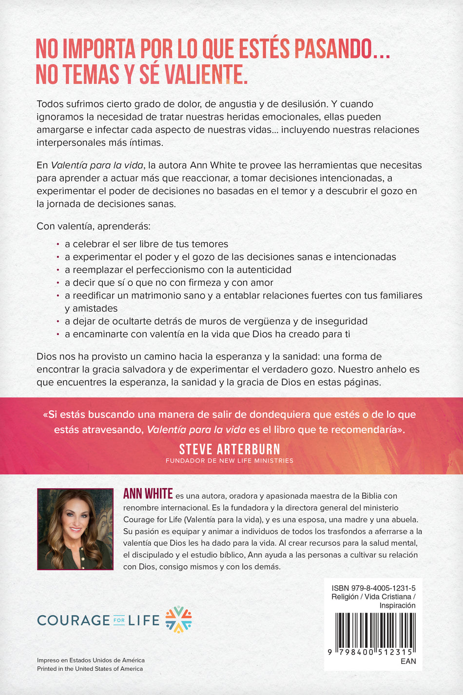 Valentía para la vida by Tyndale, product view 2
