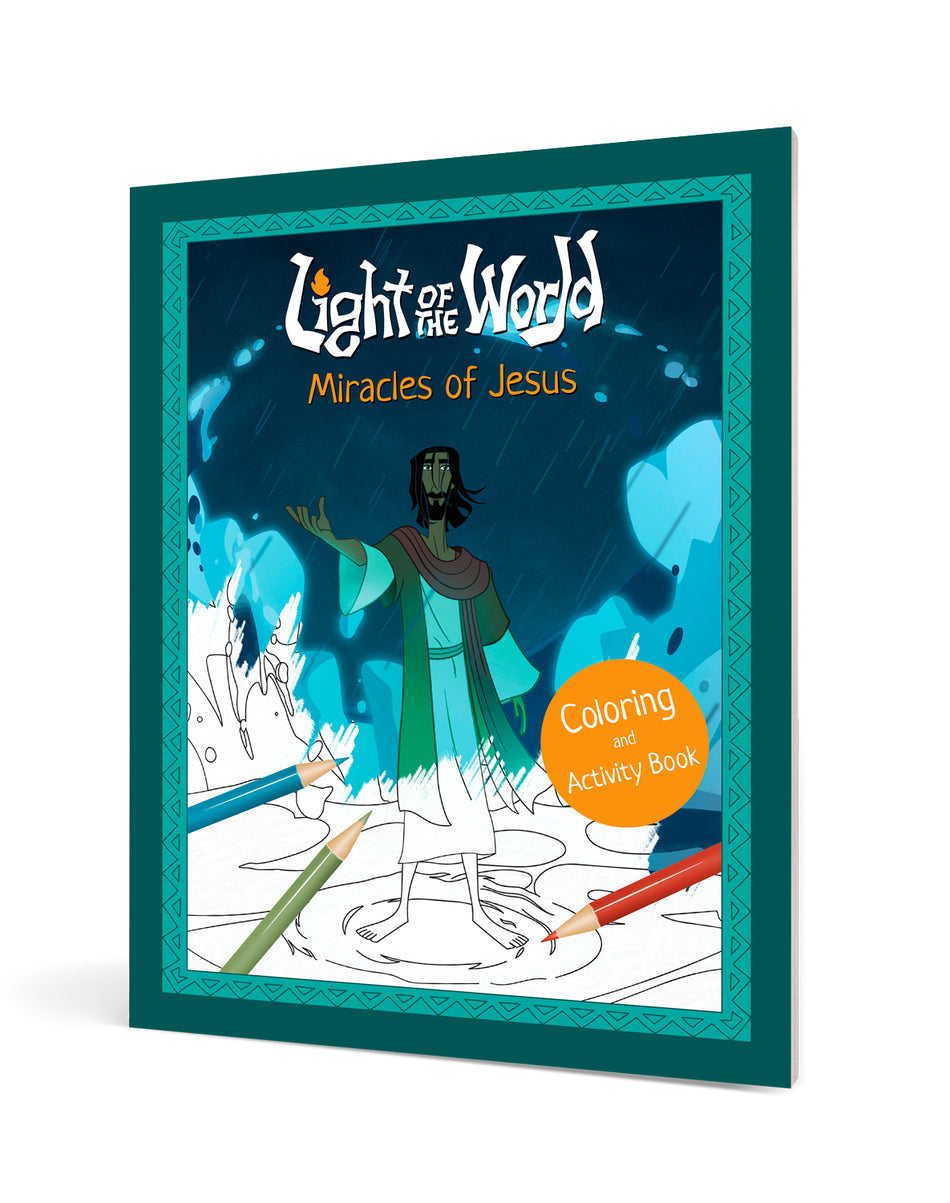 Light of the World: Miracles of Jesus Coloring and Activity Book by Tyndale, product view 2