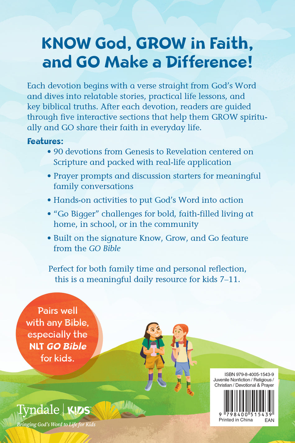GO Bible Know, Grow, and Go by Tyndale, product view 2