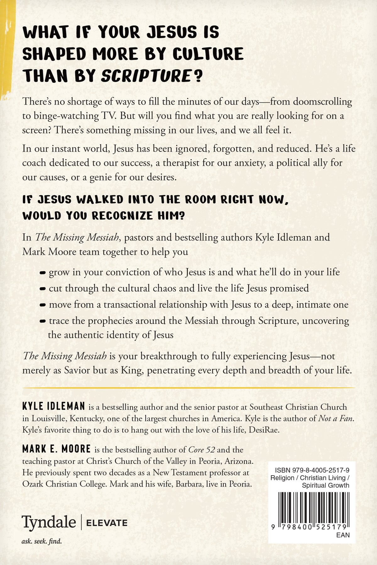 The Missing Messiah by Tyndale, product view 2