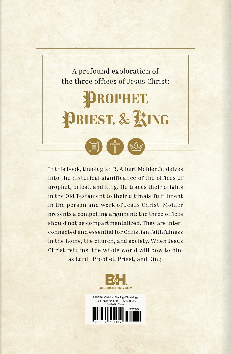 Prophet, Priest, & King by Broadman and Holman, product view 2