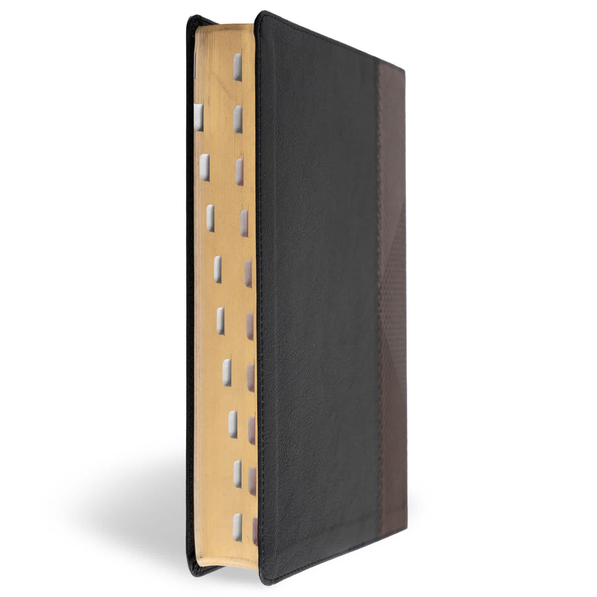 RVR 1960 Biblia letra supergigante, negro con café símil piel, con índice by Broadman and Holman, product view 3