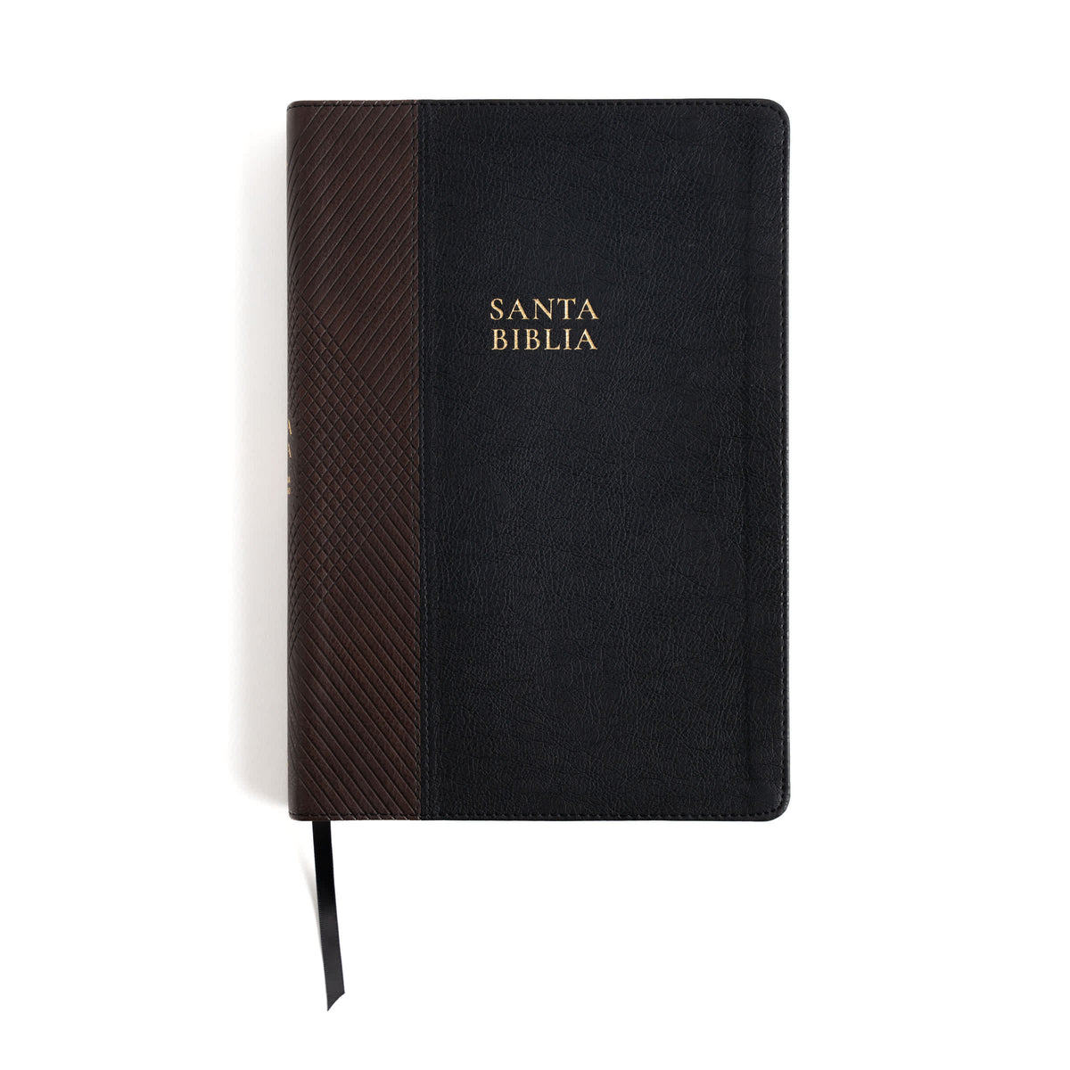 RVR 1960 Biblia letra supergigante, negro con café símil piel, con índice by Broadman and Holman, product view 4