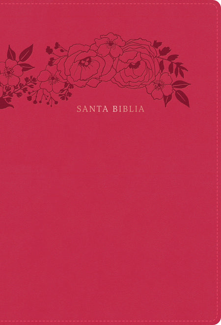 RVR 1960 Biblia letra supergigante, floral símil piel, con índice by Broadman and Holman
