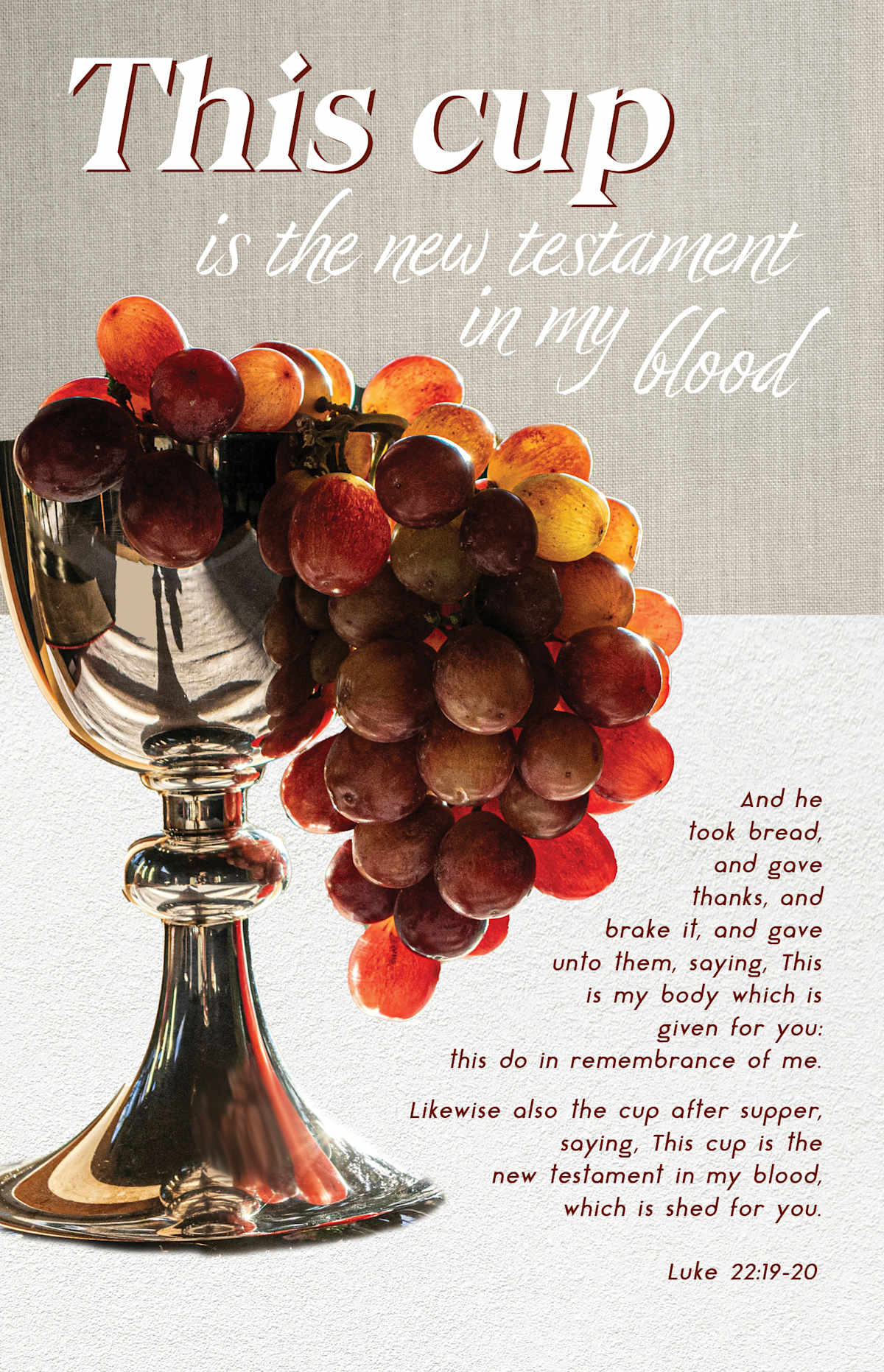 Communion Bulletin: This Do (Package of 100): Luke 22:19-20 (KJV) by Broadman and Holman