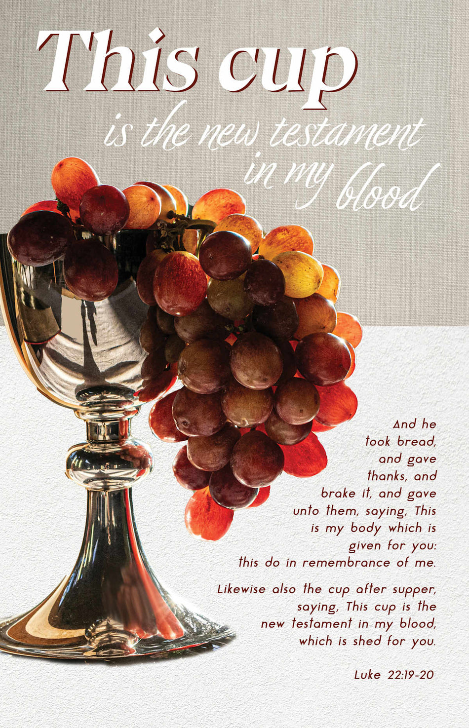 Communion Bulletin: This Do (Package of 100): Luke 22:19-20 (KJV) by Broadman and Holman