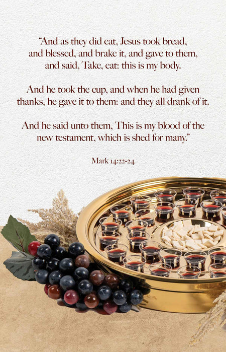 Communion Bulletin: Which Is Shed (Package of 100): Mark 14:22-24 (KJV) by Broadman and Holman
