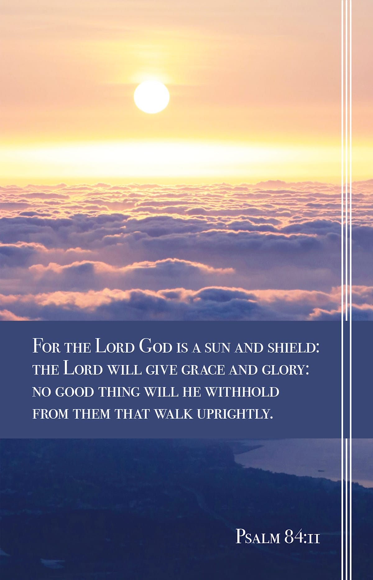 General Worship Bulletin: Shield (Package of 100): Psalm 84:11 (KJV) by Broadman and Holman