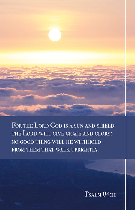 General Worship Bulletin: Shield (Package of 100): Psalm 84:11 (KJV) by Broadman and Holman