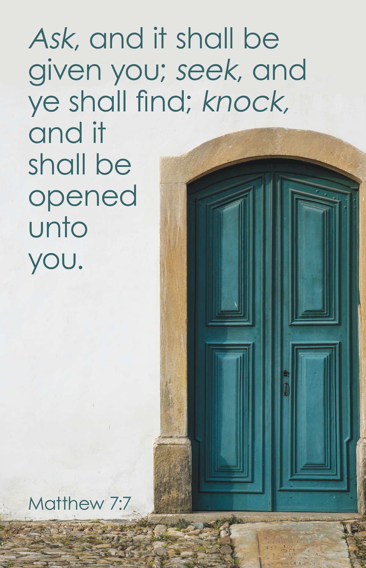 General Worship Bulletin: Ask (Package of 100): Matthew 7:7 (KJV) by Broadman and Holman