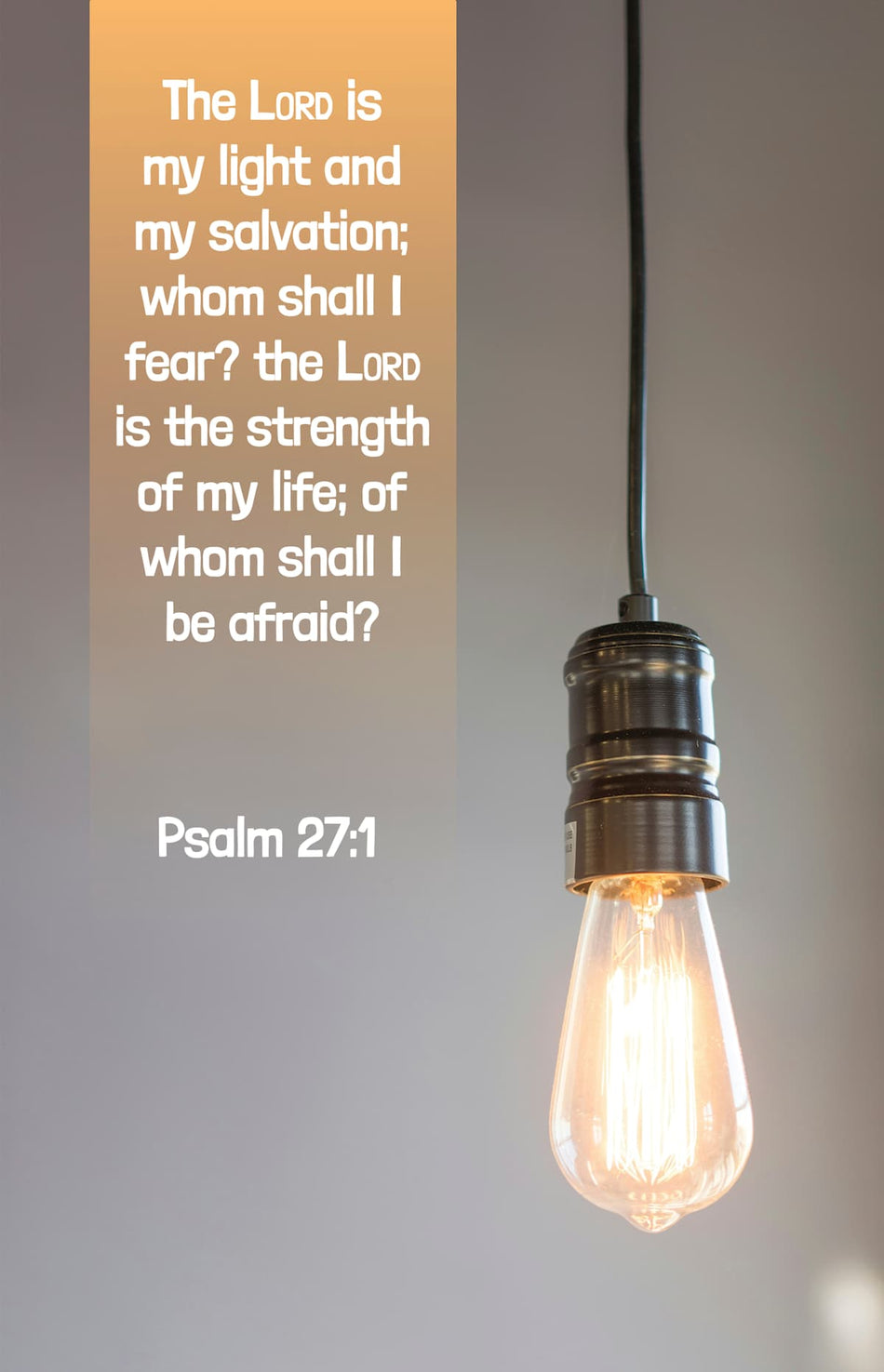 General Worship Bulletin: Light (Package of 100): Psalm 27:1 (KJV) by Broadman and Holman