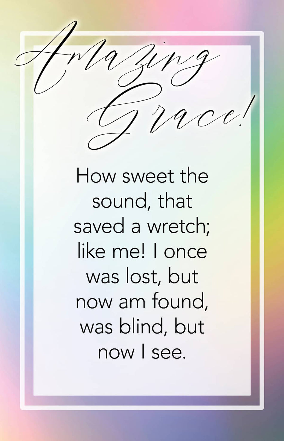 General Worship Bulletin: How Sweet (Package of 100): Amazing Grace (Hymn Lyric) by Broadman and Holman