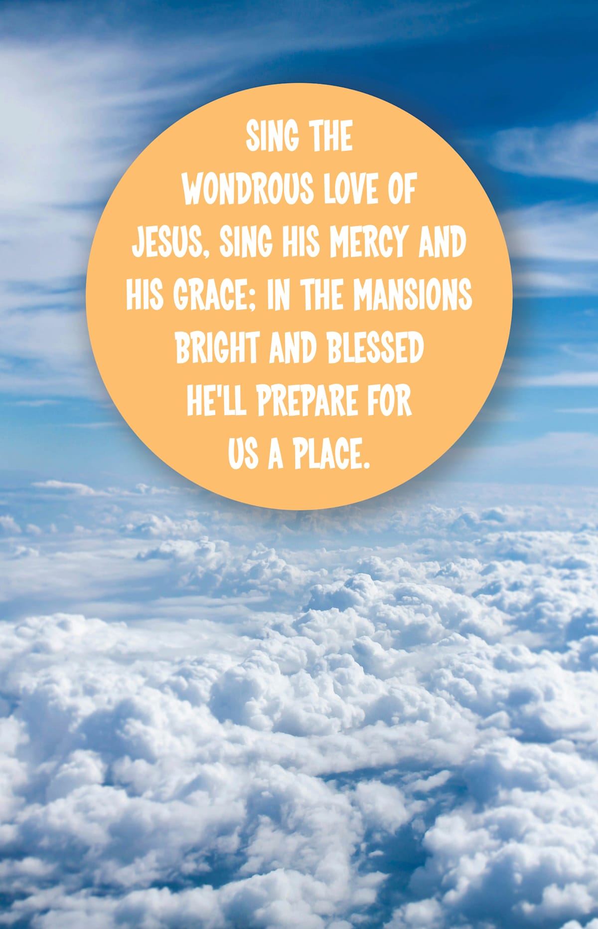 Funeral Bulletin: Sing the Wonderous Love (Package of 100): When We All Get To Heaven (Hymn Lyrics) by Broadman and Holman