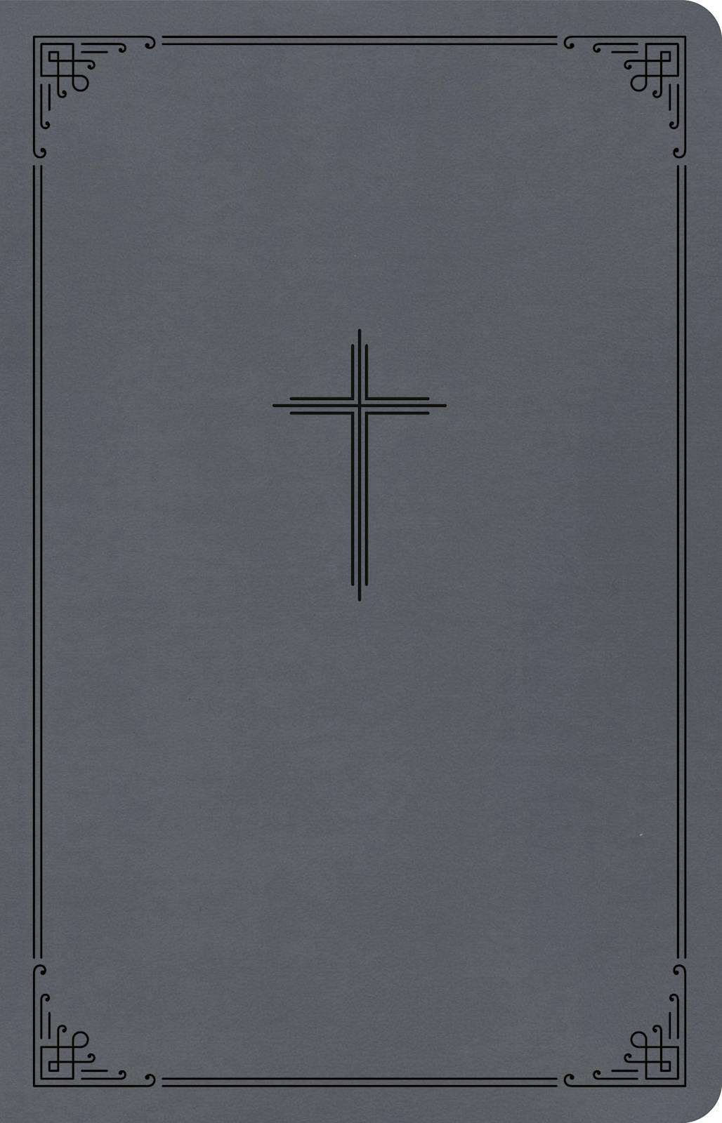 CSB Thinline Bible, Value Edition, Charcoal LeatherTouch by Broadman and Holman