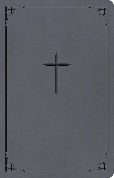 CSB Thinline Bible, Value Edition, Charcoal LeatherTouch by Broadman and Holman