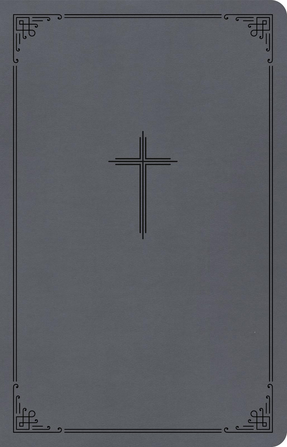 CSB Thinline Bible, Value Edition, Charcoal LeatherTouch by Broadman and Holman