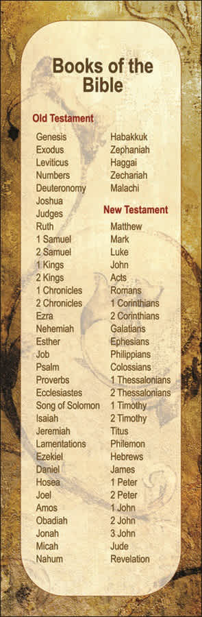 Bookmark: Books of the Bible by Broadman and Holman