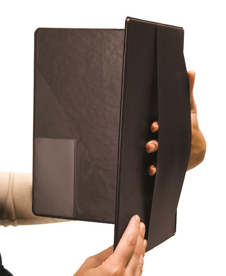 Anthem 3-Ring Binder - Black Vinyl Over Board: Hand Strap Included