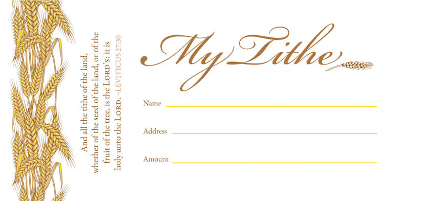 Envelope: My Tithe (Box of 100): Leviticus 27:30 (KJV)