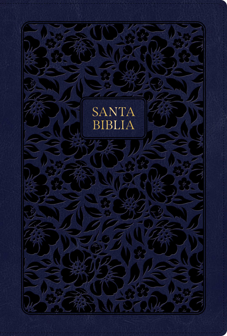 1960  Biblia letra grande tamaño manual edición especial (RVR) azul marino, símil piel
