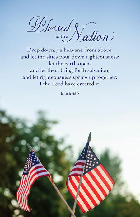 Patriotic Bulletin: Created It (Package of 100): Isaiah 45:8 (KJV) by Broadman and Holman