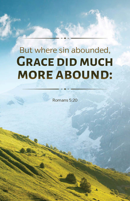 General Worship Bulletin: Grace Did (Package of 100): Romans 5:20 (KJV) by Broadman and Holman
