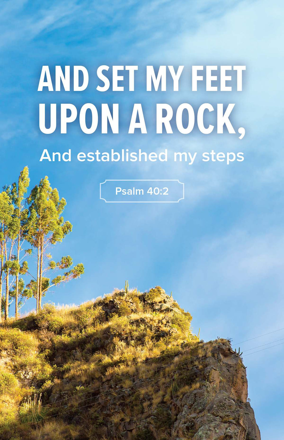 General Worship Bulletin: Set My Feet (Package of 100): Psalm 40:2 (NKJV) (Pack of 10) by Broadman and Holman