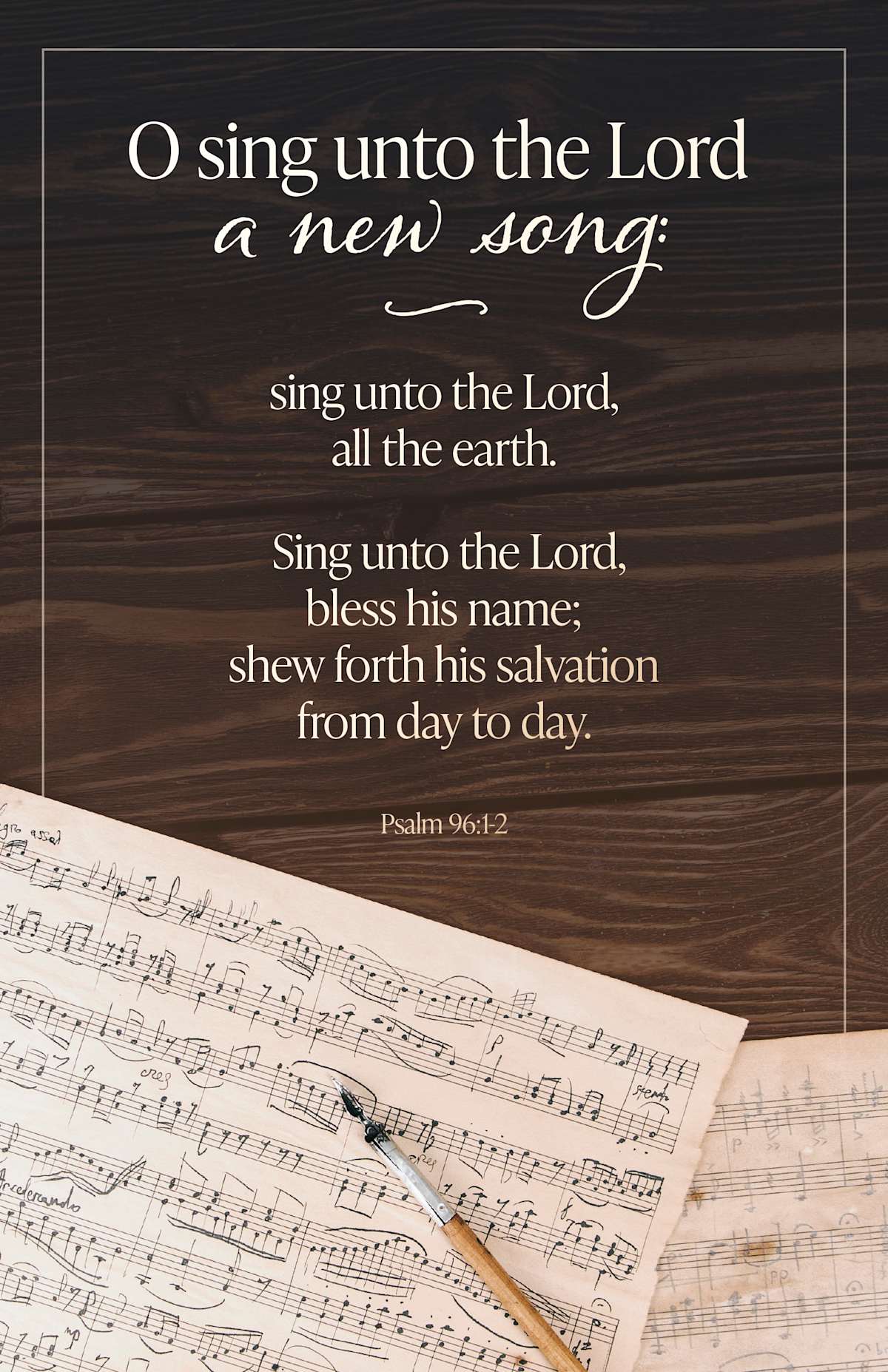 General Worship Bulletin: Unto the Lord (Package of 100): Psalm 96:1-2 (KJV) by Broadman and Holman