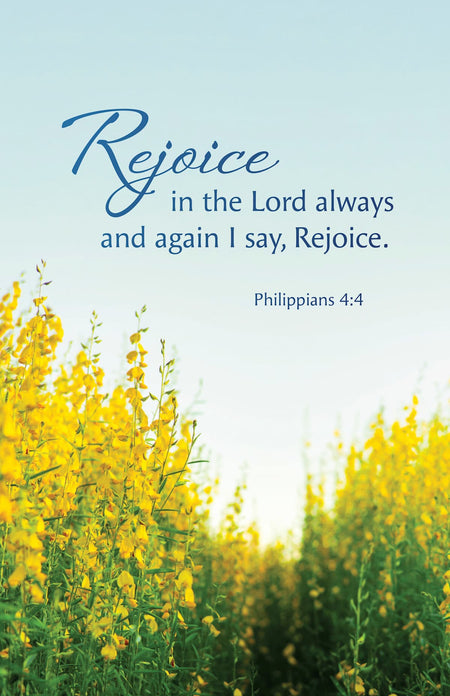 General Worship Bulletin: Rejoice (Package of 100): Philippians 4:4 (KJV) (Pack of 100) by Broadman and Holman