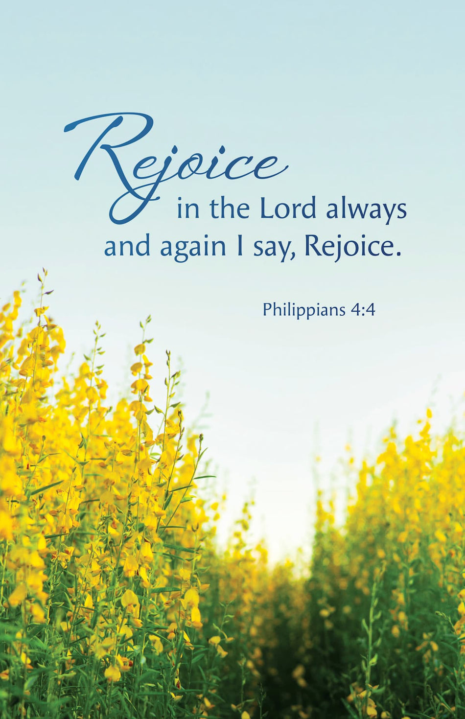 General Worship Bulletin: Rejoice (Package of 100): Philippians 4:4 (KJV) (Pack of 100) by Broadman and Holman