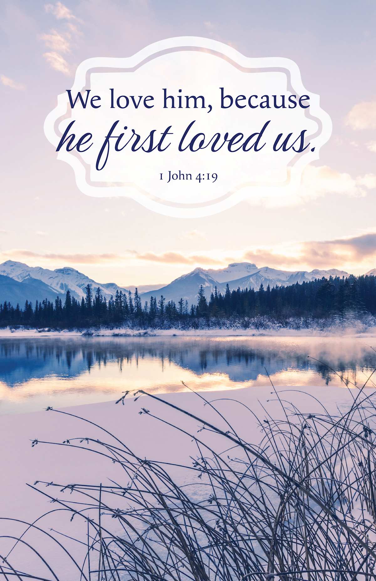 General Worship Bulletin: Because (Package of 100): 1 John 4:19 (KJV) by Broadman and Holman
