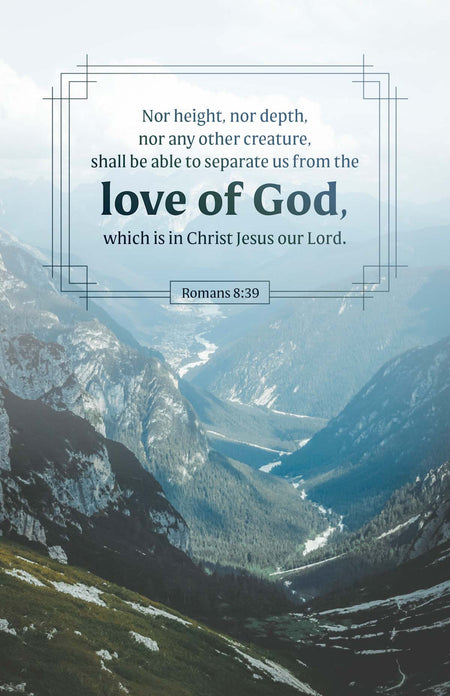 General Worship Bulletin: Love of God (Package of 100): Romans 8:39 (KJV) by Broadman and Holman