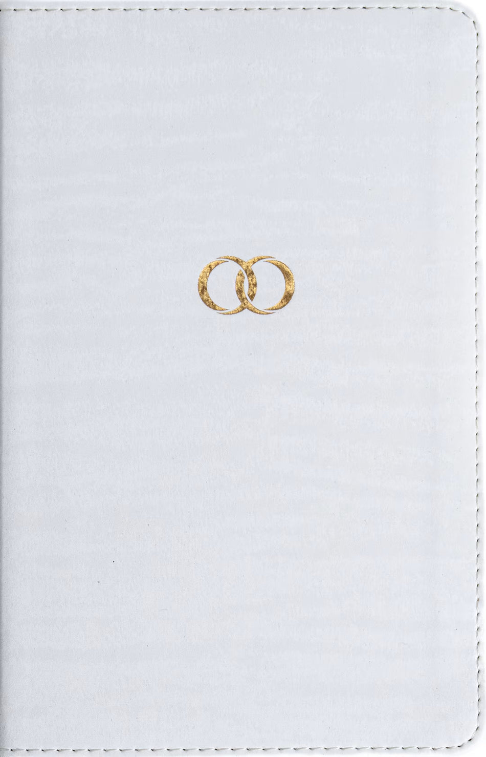 1960  Biblia recuerdo de boda, (RVR) blanco y dorado, símil piel
