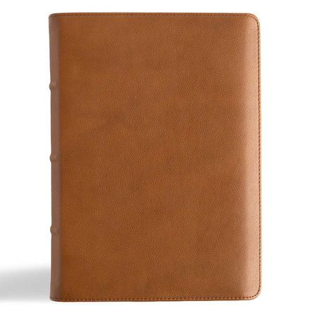 CSB He Reads Truth Bible, Holman Handcrafted Collection, Saddle Brown Premium Calfskin by Broadman and Holman